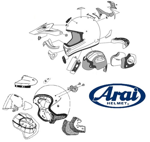 Interno arai xl 10mm - arai, rx-7v